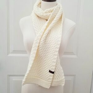 Toby Ivory Waffle Knit 100% Acrylic Scarf , 67 inches,  Unisex